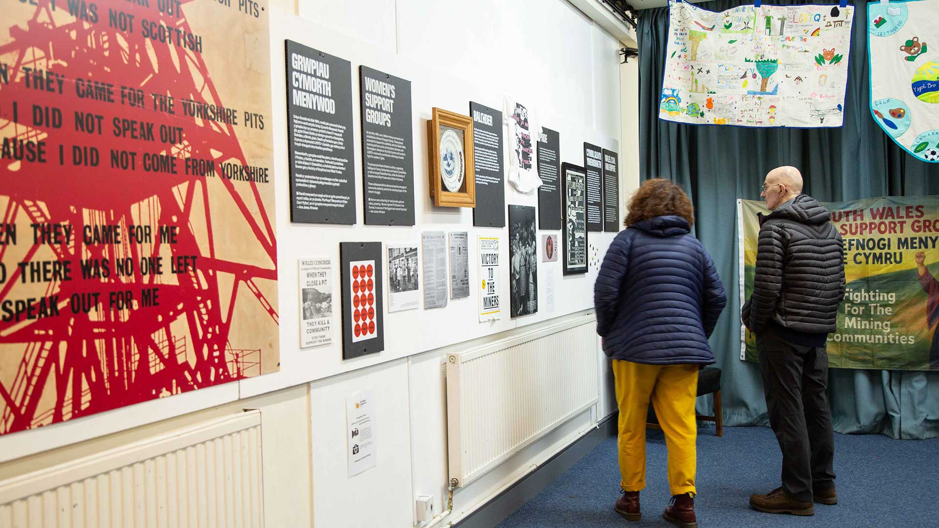 Mrs Watts From Brotawe Primary And Her Father Look At The Strike Exhibition During The Art And Activism Finale Film Screening Photo By Rasa Mombeini 3